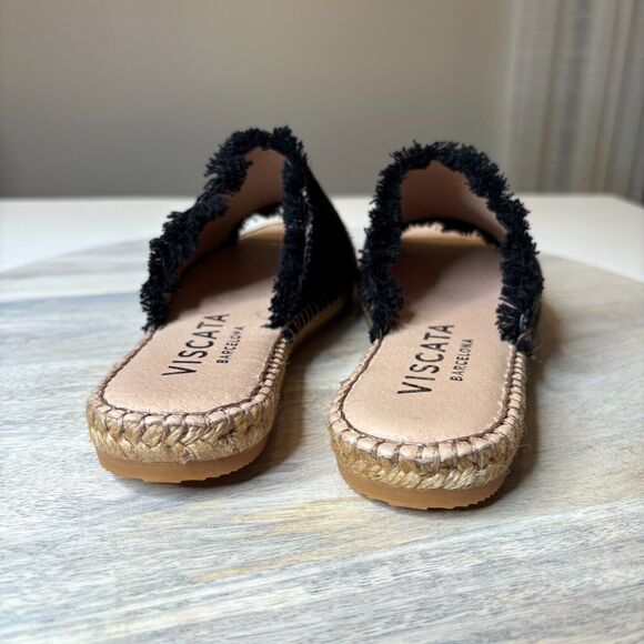 Viscata Barcelona Espadrille Shoes Handmade in Spain Canvas Slip Ons US Size 6‎ - Picture 3 of 9
